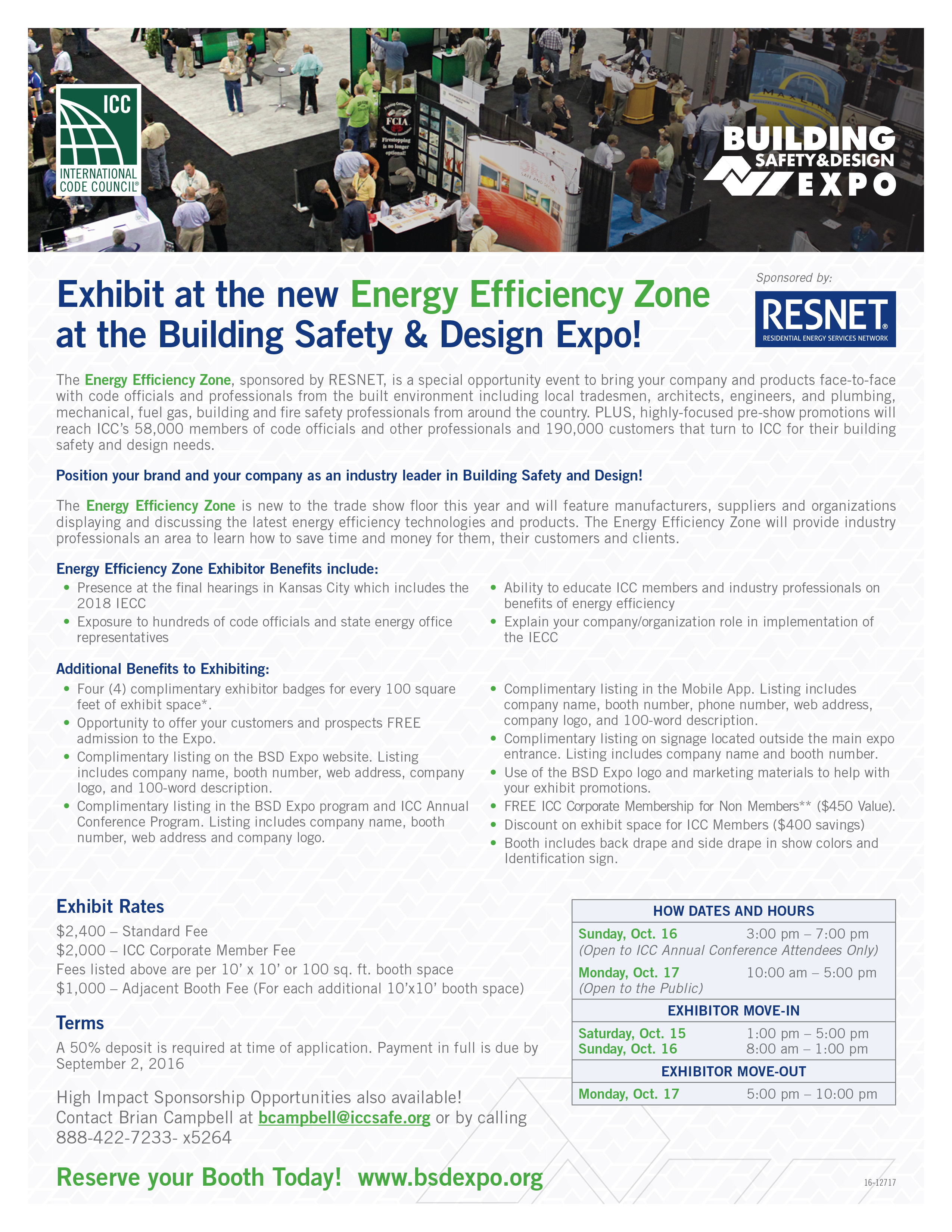 Sponsors Energy Efficiency Zone at the 2016 International Code