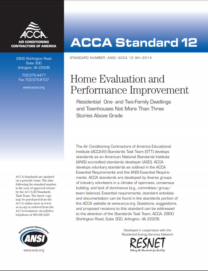 The Air Conditioning Contractors of America (ACCA) Seeking Comments on