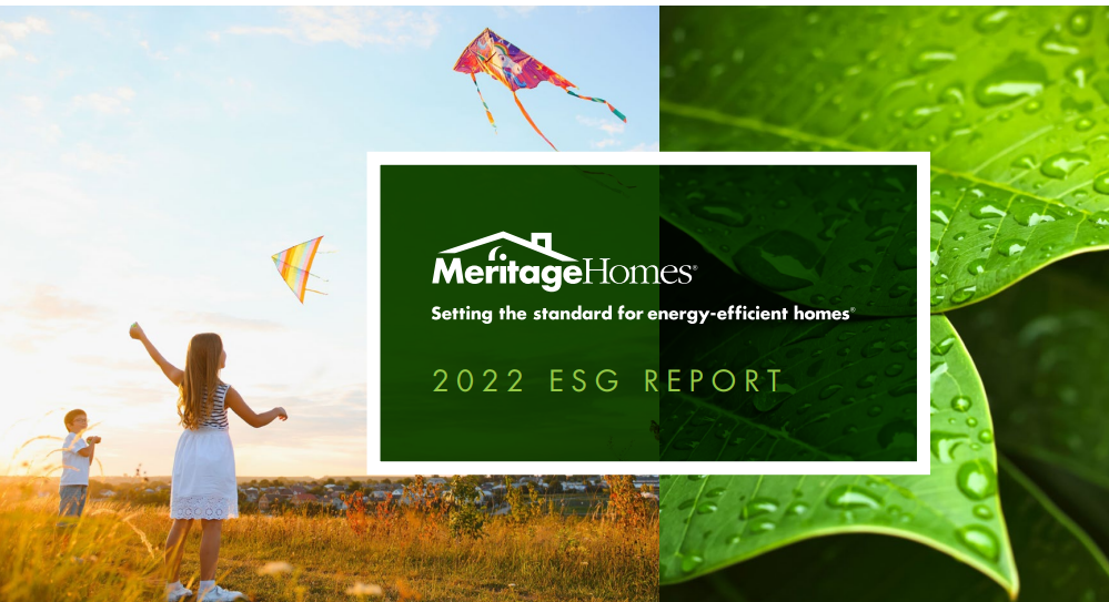 Meritage Homes Releases 3rd Annual ESG Report Using HERS® Index as ...